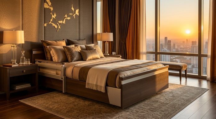 SonderCare penthouse luxury bedroom