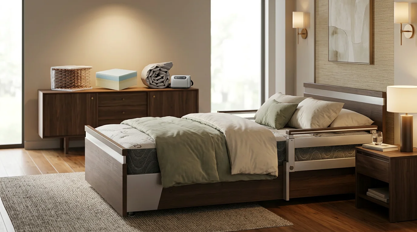 Hospital Bed Mattress Types Compared: Innerspring, Foam, and Alternating Pressure